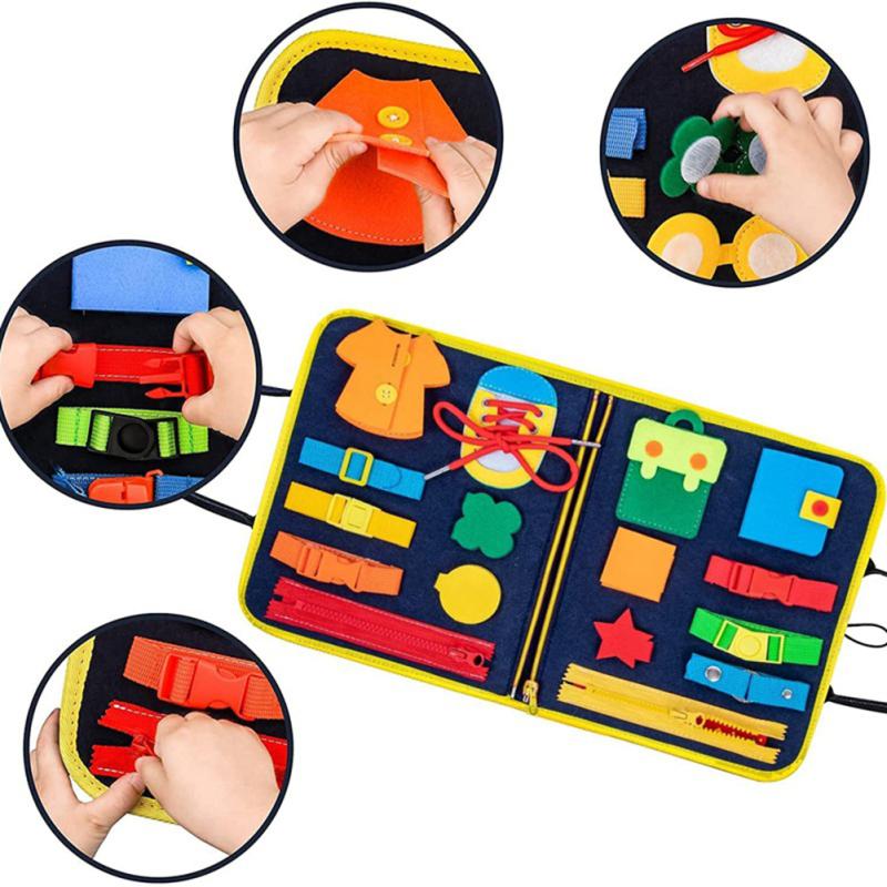 Toddler Busy Board Toys For Preschool Learning Sensory Early Educational Travel Toys Gifts For Boys