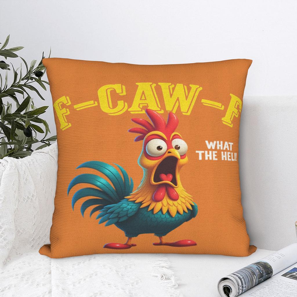 Chicken F-CAW-F Pillow Case Kawaii Pillow Cover Custom Pillowcases For Sofa Home Decor