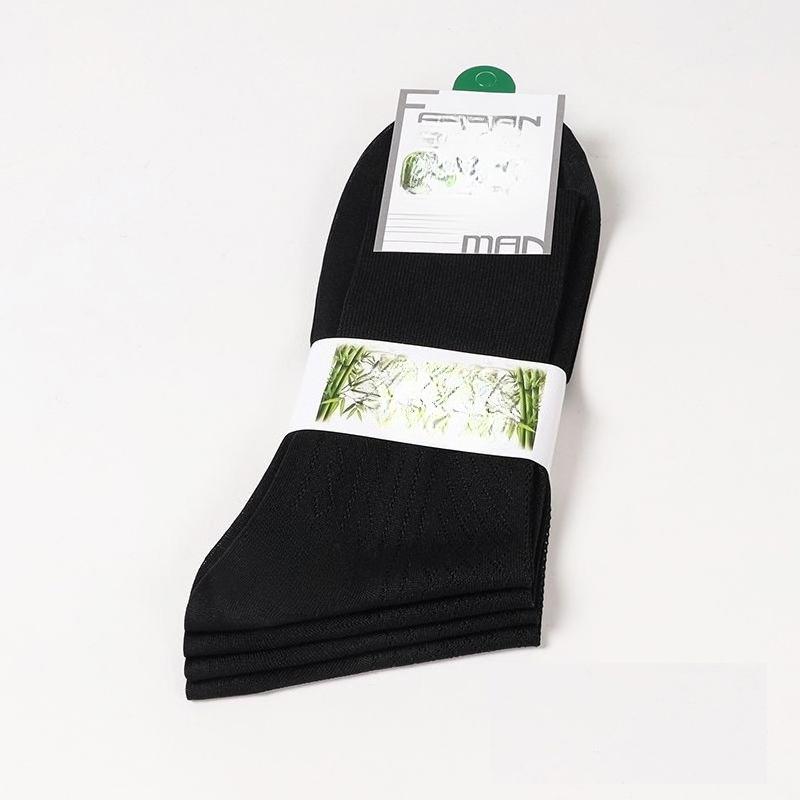 4 пары мужских летних тонких шелковых носков средней длины, неэластичных, нецепляющихся, для среднего возраста, свободные