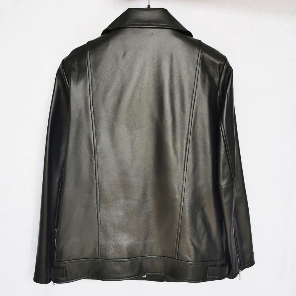 Maplesteed OVERSIZE женская кожаная куртка свободная 100% мягкая овчина женское пальто из натуральной кожи весна осень плюс размер M486