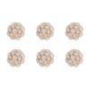 6pcs/set Detachable Adjustable Metal Button Clothing Crafts Decorative No Sewing Buttons Garment DIY Pearl Nail Accessories