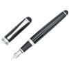 Перьевая ручка Jinhao 750 Black Bright Advanced Executive с серебряным Gullor