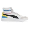 Puma Ralph Sampson Mid International Game Unisex Sneakers White Black Empire-Yellow 375927-01