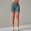 Европейские и американские новые нюдовые шорты для йоги – женские, с двусторонней ворсистой тканью, плотные эластичные, трехточечные, с дизайном «персиковые ягодицы».