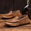Весенние кожаные мокасины повседневная мода низкие защитные туфли из коровьей кожи шапочки туфли большого размера для вождения