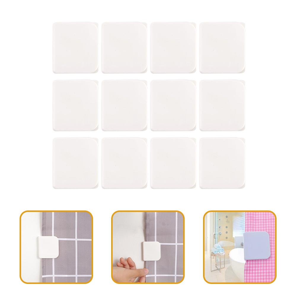 12 шт. Зажимы для шторки для душа, Держатели подкладки для стены, Защита в японском стиле, АБС