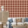 Autumn Orange and Beige Plaid Wallpaper for Living Room and Bedroom 50x1000