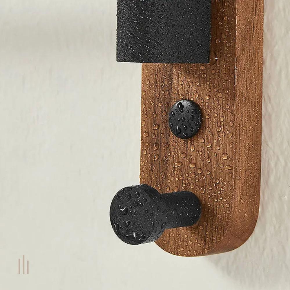 Поворотные вешалки для полотенец из грецкого ореха, держатель для полотенец и халатов, настенные, вращающиеся аксессуары для ванной