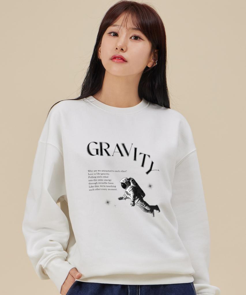 ASTRAL PROJECTION Astronaut Loose Fit Sweatshirt_White