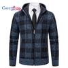 Cozy Up Мужской флисовый кардиган на молнии с капюшоном, свитер, зимняя теплая куртка на подкладке из шерпы, пальто, толстовки с карманами