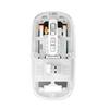 Transparent Mouse Mini Ultra-Thin Bt Wireless Mute Mouse for Laptop PC
