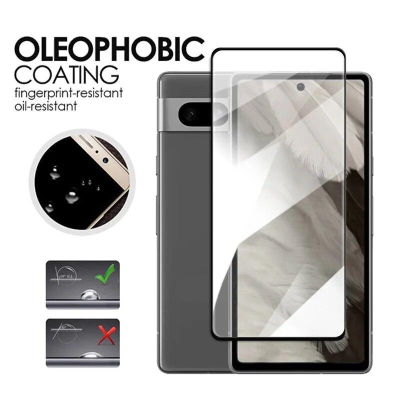 9D Tempered Glass for Google Pixel 8 Pro Black Edge Clear Screen Protector for GOOGLE Pixel8 8Pro PIXEL8 Protective Film