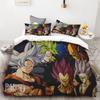 Duvet Cover New Dragon Ball Quilt Cover Set Super Saiyan Bedding Set Anime Cartoon Bed Bedroom Home Children Kids Boys Gifts
