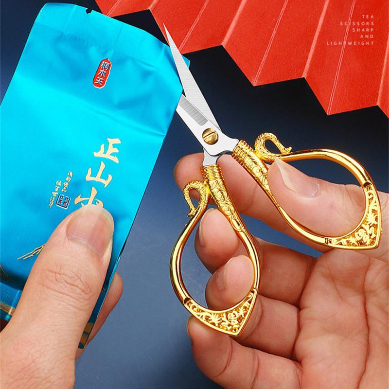 Stainless Steel Vintage Scissors Sewing Fabric Cutter Embroidery Scissors Tailor Scissor Scissor Household Sewing Accessories