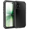 Металлический противоударный чехол Tank для IPhone 17 Air 16e 16 15 14 13 12 11 Pro Max XS XR 8 7 Plus Прочный противоударный чехол Защита экрана из стекла