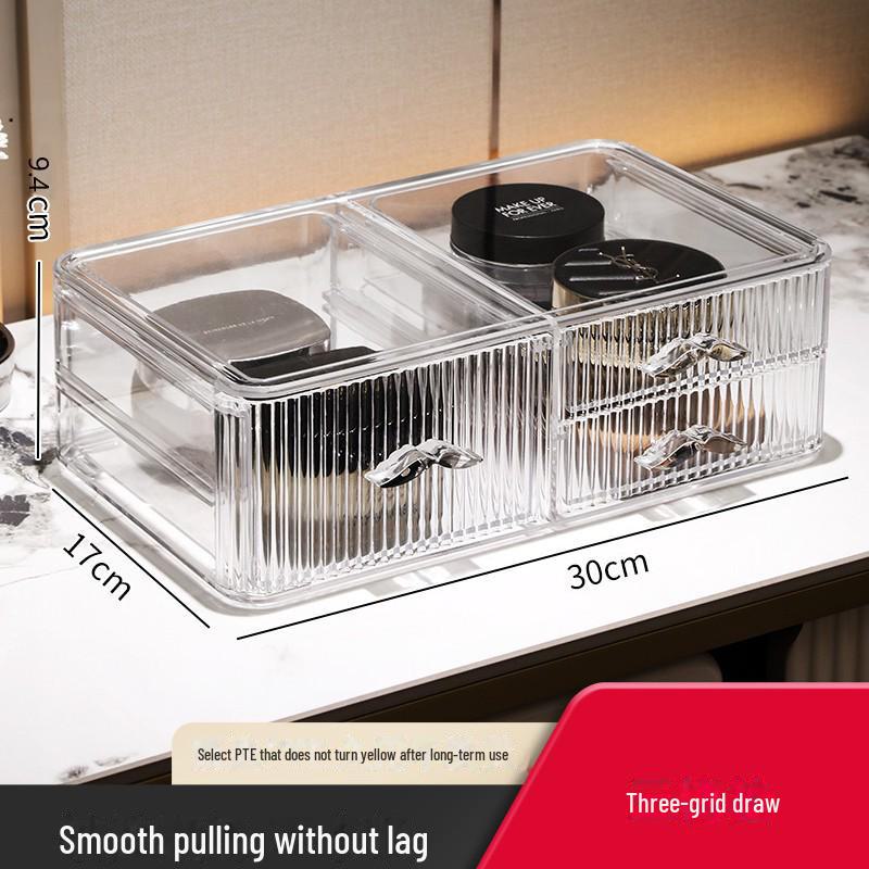 Акриловый пылезащитный органайзер для косметики и кистей