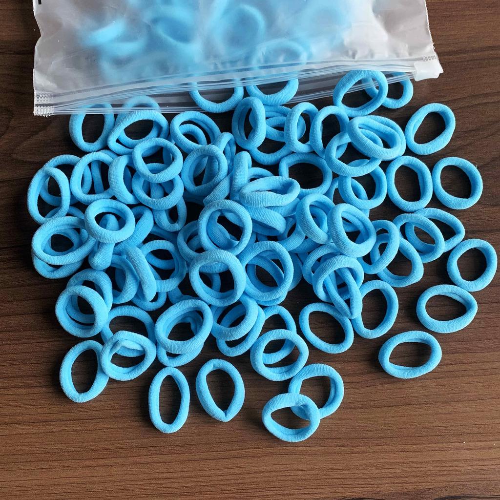 YANRONG 50PCS/Pack Girl Colorful Scrunchie Hair Accessoires Elastic Hair Ties Ponytail Holder Hair Band Headbands Fashion Headwear