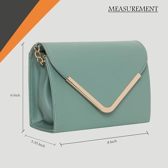 Сумка-слинг ADISA для женщин и девочек с V-образным клапаном и золотой цепочкой