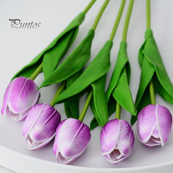 Искусственный тюльпан, реалистичный, многоразовый, красочный, поддельный цветок, свадебная вечеринка, домашний офис, центральный элемент стола, украшение из искусственных цветов