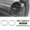 Для LEXUS IS 1999-2005 Углеродное волокно Автомобильная панель приборов Декоративная наклейка на рамку вентиляционного отверстия двери слева/справа Аксессуары