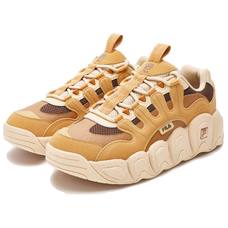 Fila Круассан Удобные Простые Амортизация Низкий Верх Папины Кроссовки Мужские кроссовки Медово-желтый F12M342103FHC