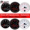 85-мм GPS-спидометр 125 км/ч 160 км/ч 200 км/ч 125 миль/ч Водонепроницаемый спидометр с тахометром 0-8000 об/мин Красный светодиод Для лодки Автомобиля