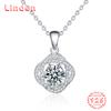 Lindon S925 из стерлингового серебра с муассанитом, роскошное индивидуальное ожерелье с подвеской, женское классическое ожерелье Tide Sugar, полное дикой цепочки на ключицы