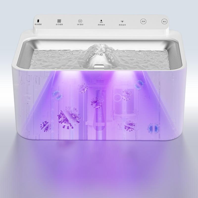 Беспроводной сенсорный фильтр для воды с объемом 5 литров, многоцикловой, живой, для домашних животных, автоматическая поилка, бесшумная, умная кормушка для воды для домашних животных