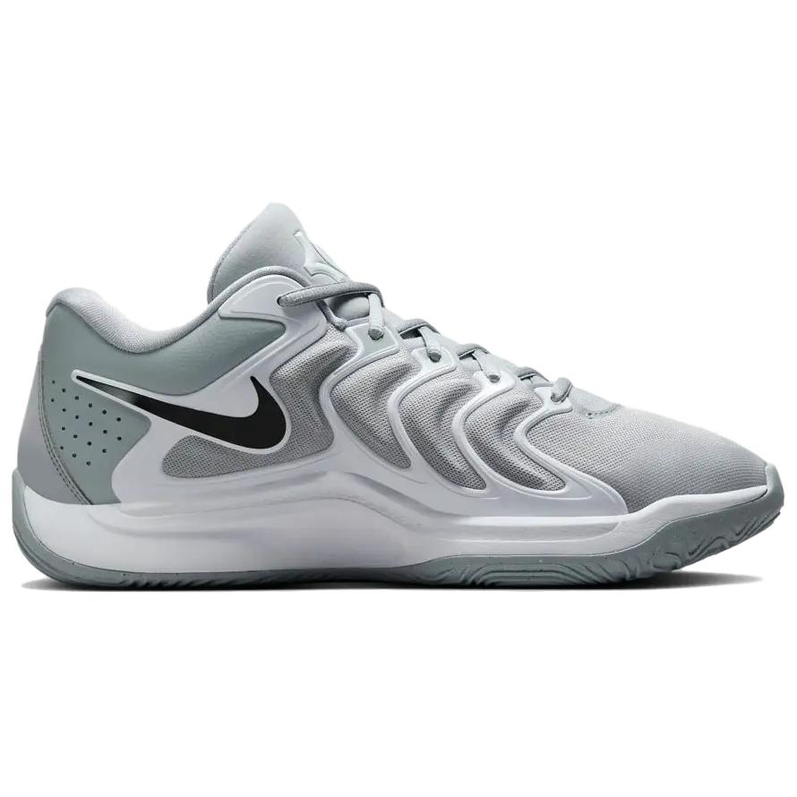 Nike Кроссовки мужские KD 17 TB Wolf Grey белые черные FV1307-002