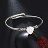 Original Stainless Steel Love Charm Bracelet Adjustable Open Bracelet High Quality Couple Bracelet