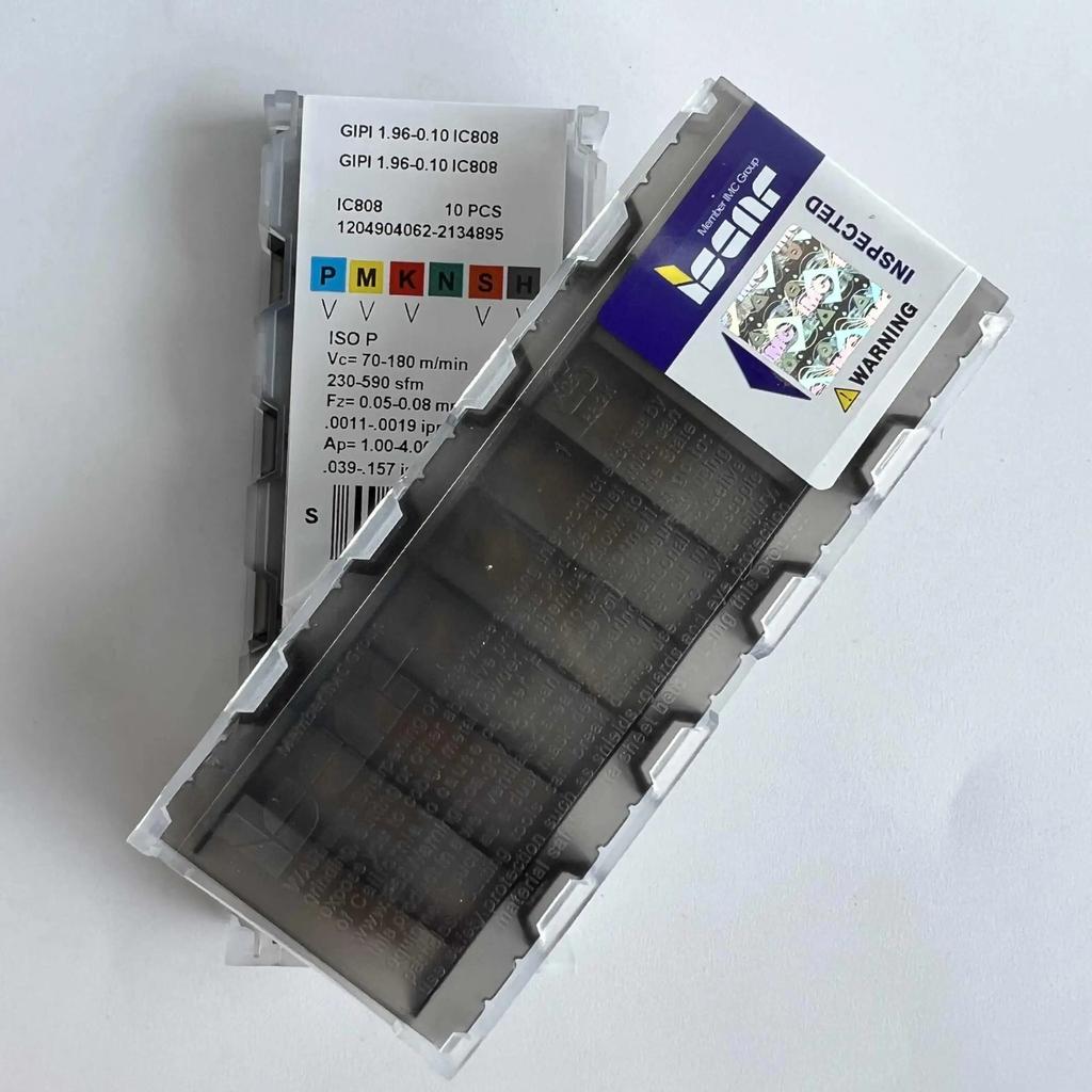ISCAR / GIPI1.96-0.10 IC808 /Industrial Indexable Carbide Inserts 10 PCS