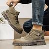 Fashion Men's Autumn Winter Walking Boots British Style Ankle Boots Outdoor Motorcycle Men's High-top Fashion Casual Shoes Mens Sneakers