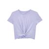 Dri-Fit One Classic Twist Игривая Мода Быстросохнущая Футболка с Коротким Рукавом Женские Футболки Ледяной Фиолетовый Черный HJ1055-533