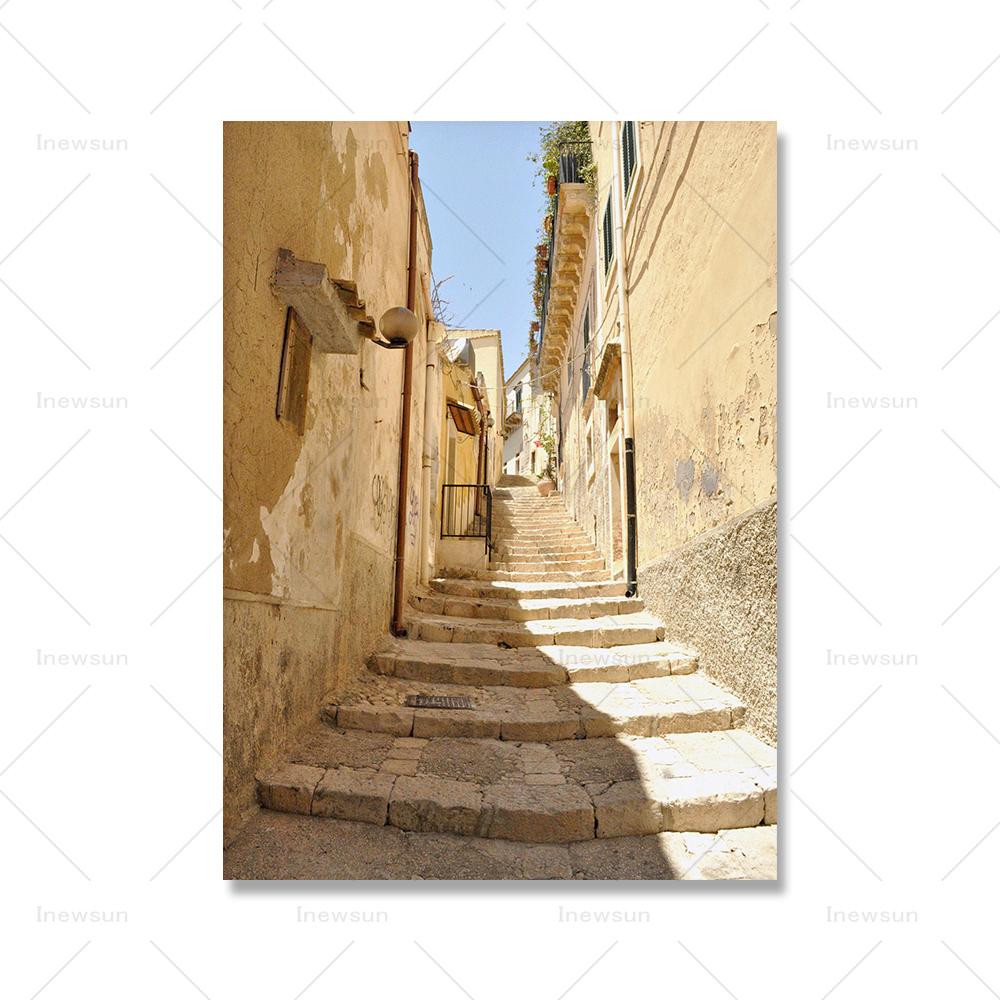 Italy Gallery Wall Art Pictures Sicily Landscape Prints Mediterranean Posters Modern Boho Travel Scenery Canvas Painting Decor