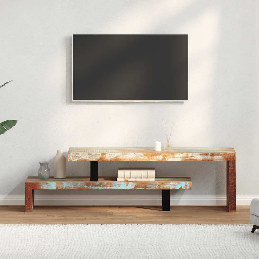 vidaXL TV-Schrank Altholz Massiv