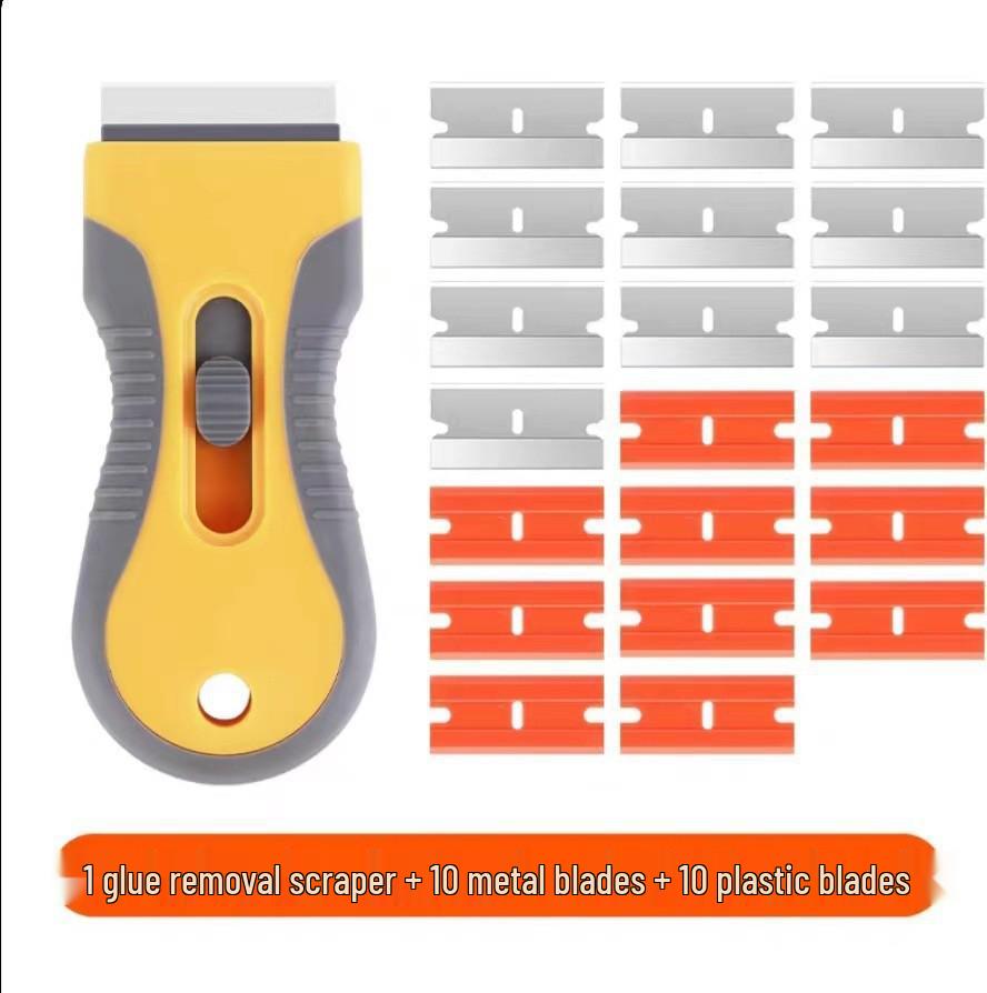 Многофункциональная двусторонняя очищающая лопатка и скребок для нанесения автомобильной пленки и обеззараживания