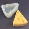 Food Grade Silicone Mold Cheese Shape Non-Stick Easy-Release Fondant Cake Pudding Food-Grade Tray for Chocolate Ice Cubes Soap Scented Candle