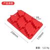 Chocolate mold, food grade easy demoulding 6 holes Christmas tree DIY baking mold silicone baking pan