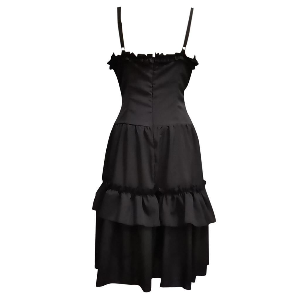 Fietong_Patricia999 женское готическое винтажное платье в стиле стимпанк ретро придворное платье принцессы без рукавов