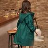 Teenage Girls Trench Coat Add Cotton Hooded Fashion Winter Outdoors Double Breasted Long Windbreaker Thick Coat Outerwear Jacket