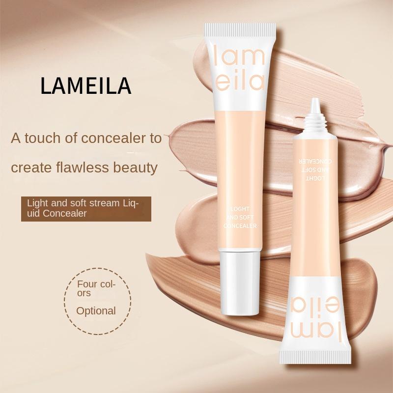 Concealer Natural Brightening Invisible Pores Hydrating Light Cream Skin Waterproof Concealer Foundation Oil Control Lasting Set Women's Makeup