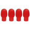 4Pcs Silicone Drumstick Tips Silent Practice Drum Mute Dampener Percussion AccessoriesRed