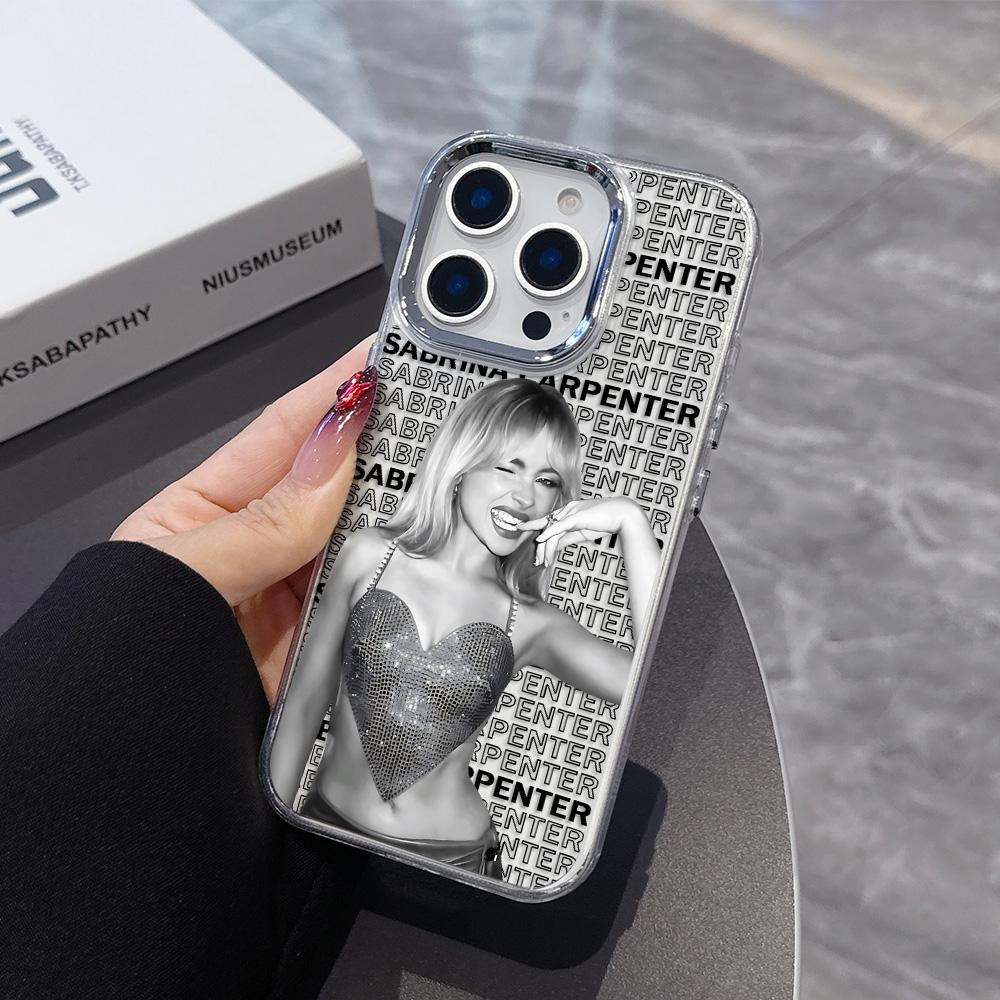 Чехол для телефона Singer S-Sabrina C-Carpenter для iPhone 17 Air 16 e 15 14 13 12 11 Pro Max Plus SE 2020 2022 Мягкая задняя крышка