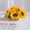 Creative Bride Gifts Home Layout Flower DIY Wedding Decor Sunflower Bouquet Artificial Sunflower