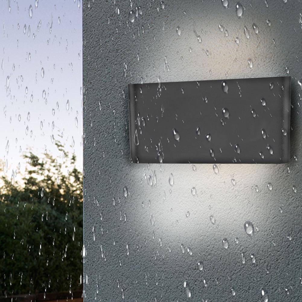 12W LED Wall Lamp Outdoor Waterproof Lamp Square Garden Lamp Aisle Balcony Lamp