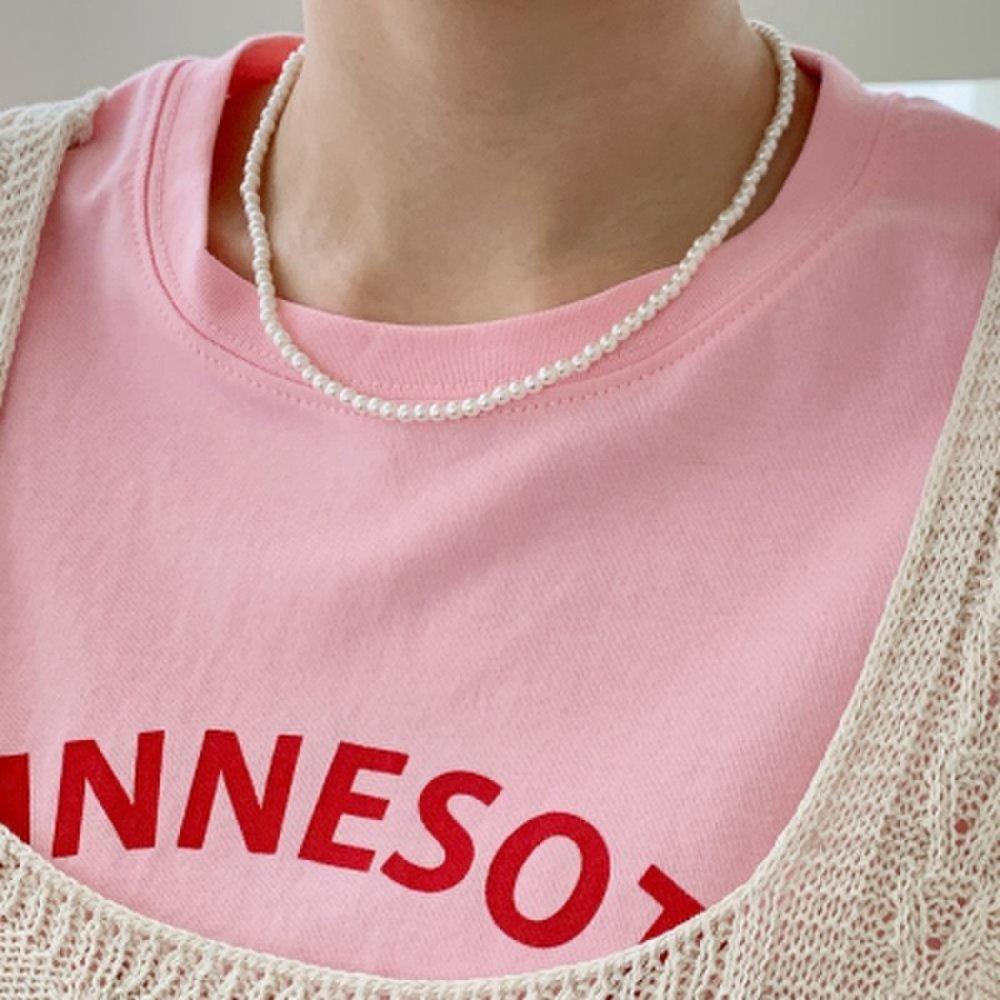 Women's Pearl Choker Thin String Mixed Match Necklace