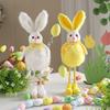 Creative And Cute Plush Easter Bunny Ornaments For Home Decoration And Window Display.
