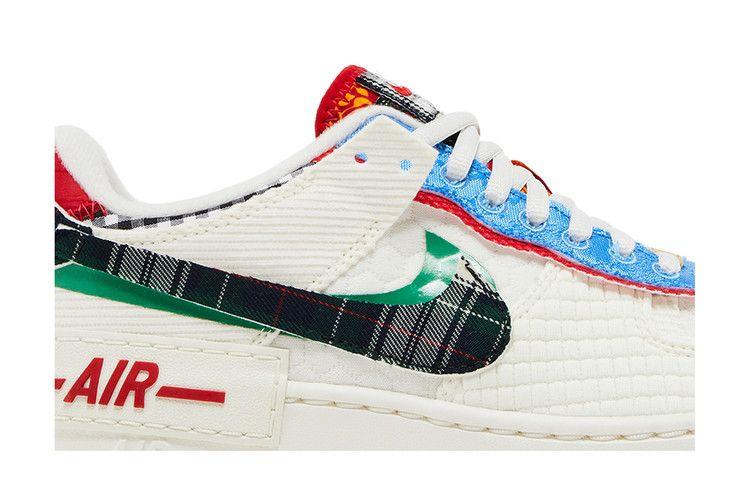Women's Sneakers Nike Air Force 1 Low Shadow Sail Classic Green University Blue (Women's)