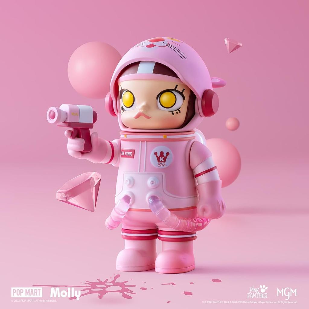 POP MART MEGA Space Molly 100% 2-B Blind Box Figures, Random Design Box for Modern Home Decor, Desk Accessories, 1PC
