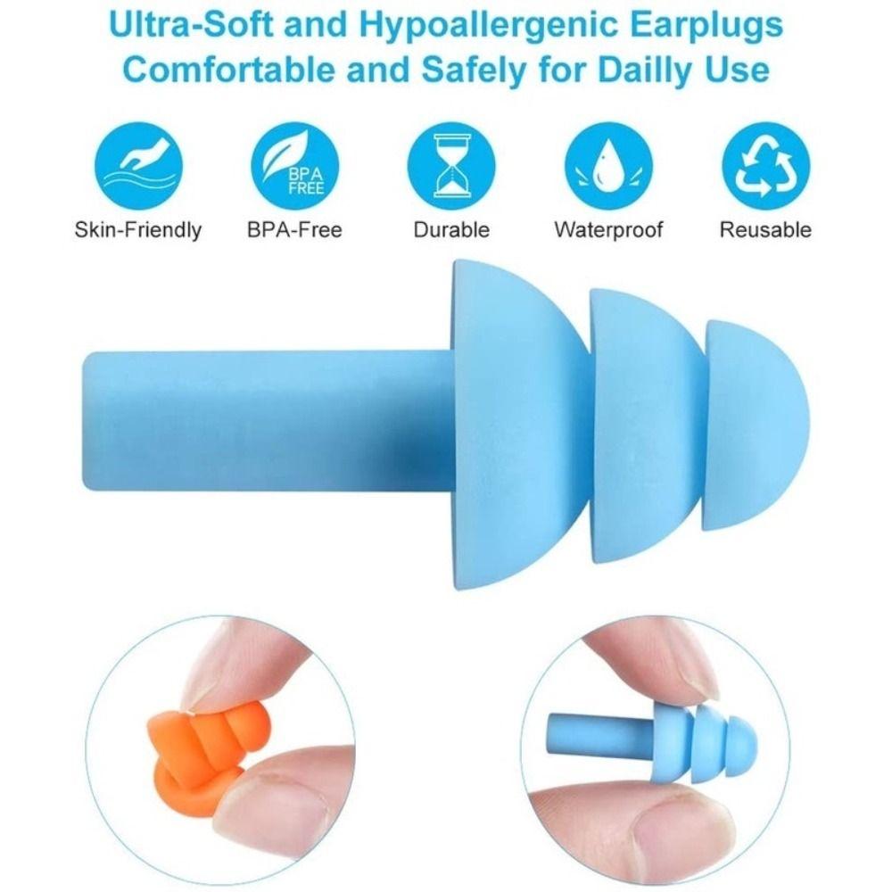 10 цветов беруши с коробкой водонепроницаемые принадлежности для плавания и дайвинга новые средства защиты слуха от храпа плавание